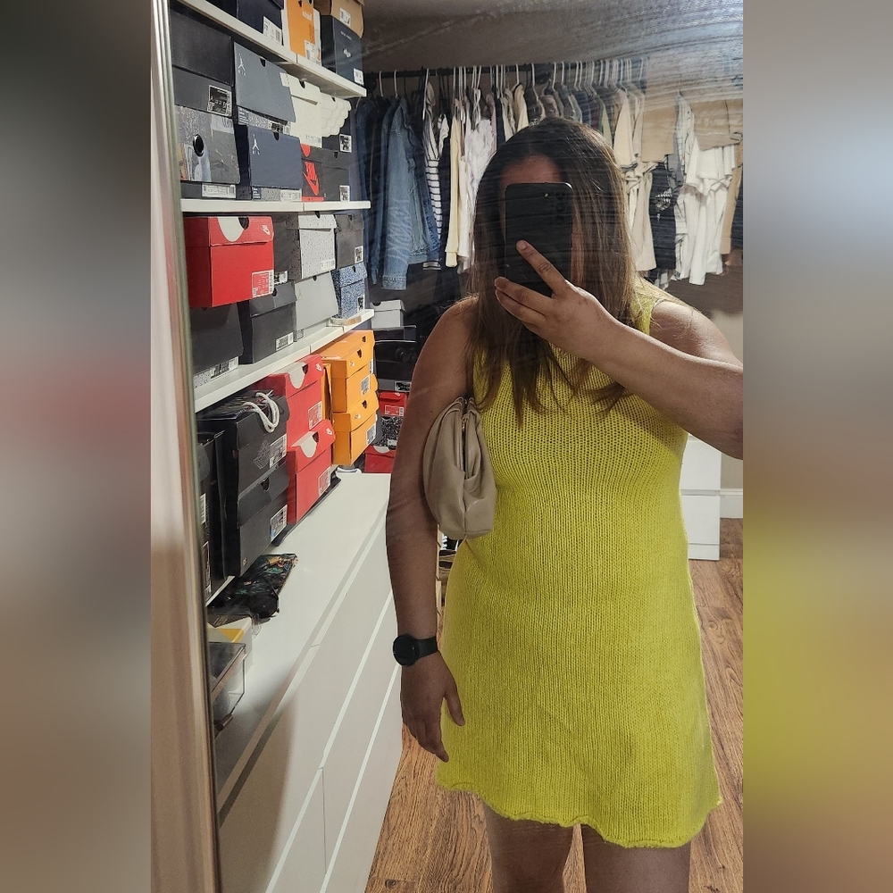 Crochet  Style Mini Dress